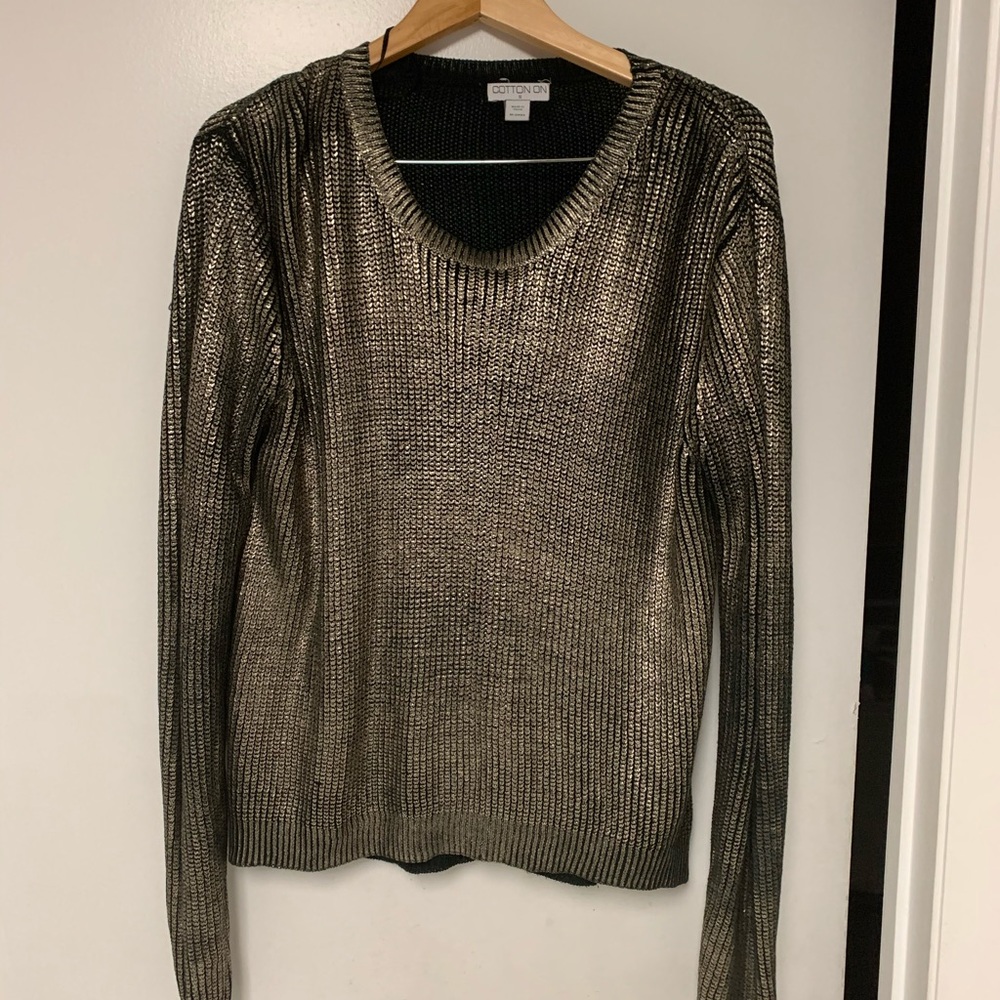 Gold cotton on sweater s